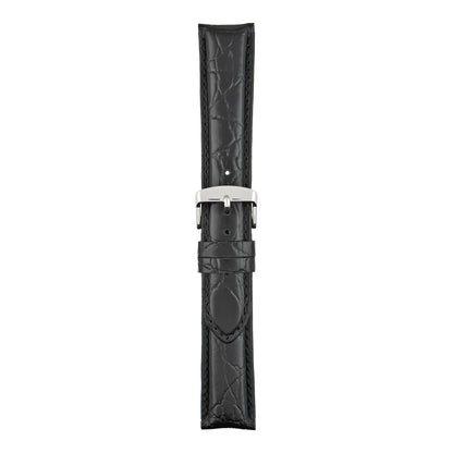 Classical Crocodile Grain Leather Watch Strap