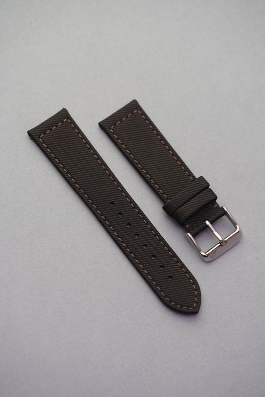 Clay brown recycled fabric watch strap strap replacement for Omega Speedmaster