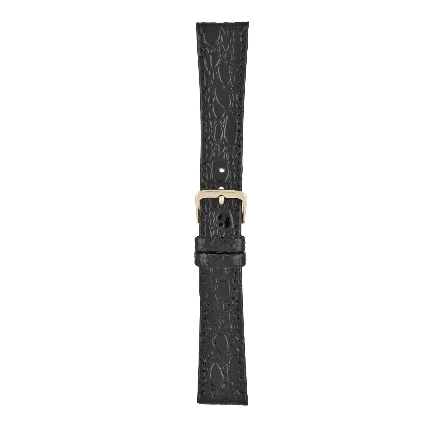 Crocodile Grain Leather Watch Strap
