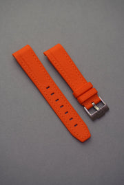 Omega X Swatch Super Blue Moon MoonSwatch Strap: Silicone Rubber Woven - Orange