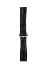 Embossed Alligator Deployant Leather Watch Strap – 18mm to 22mm