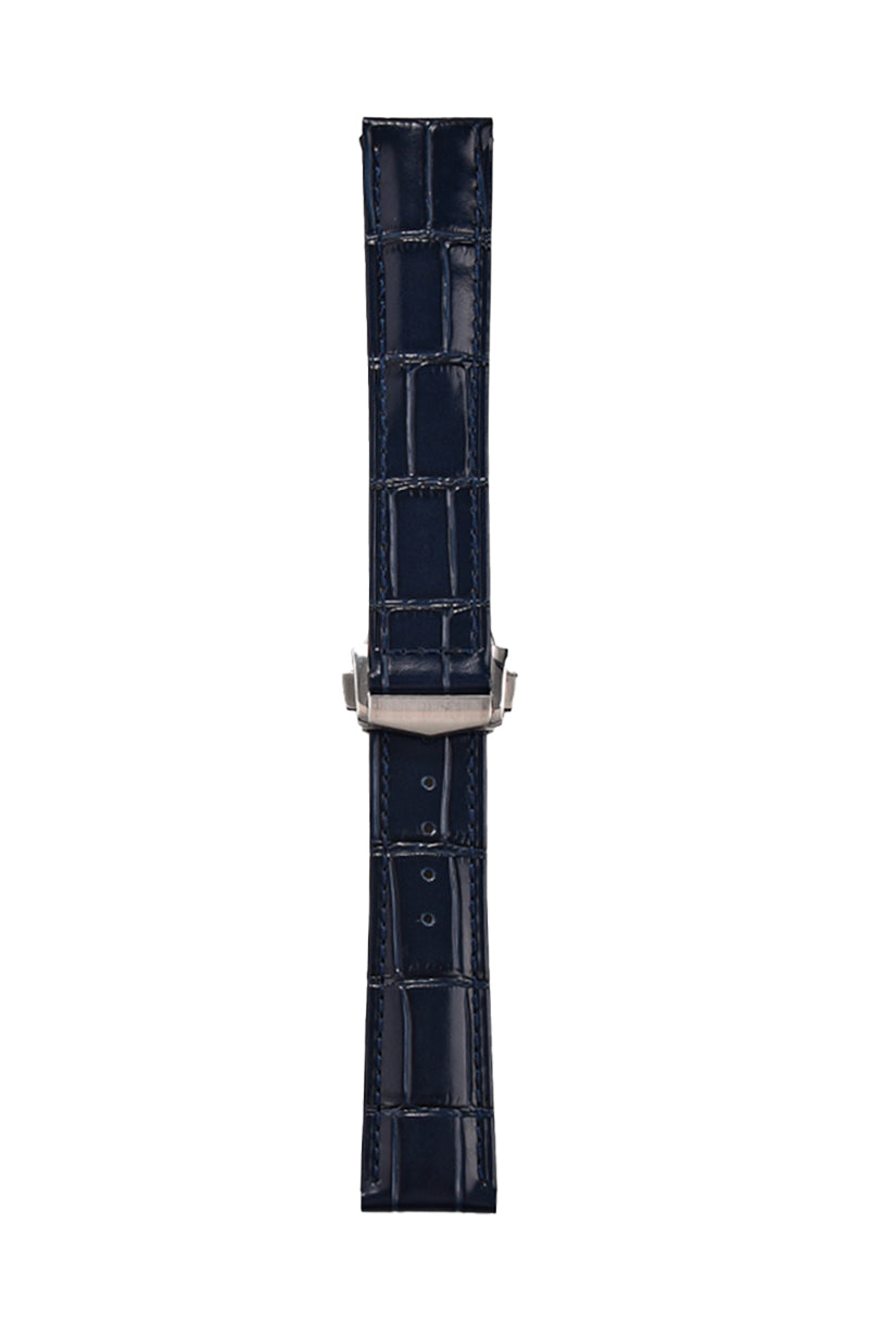 Embossed Alligator Deployant Leather Watch Strap – 18mm to 22mm