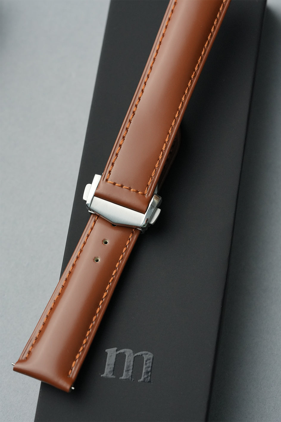 Leather Deployant Watch Strap – 19/20/21/22mm