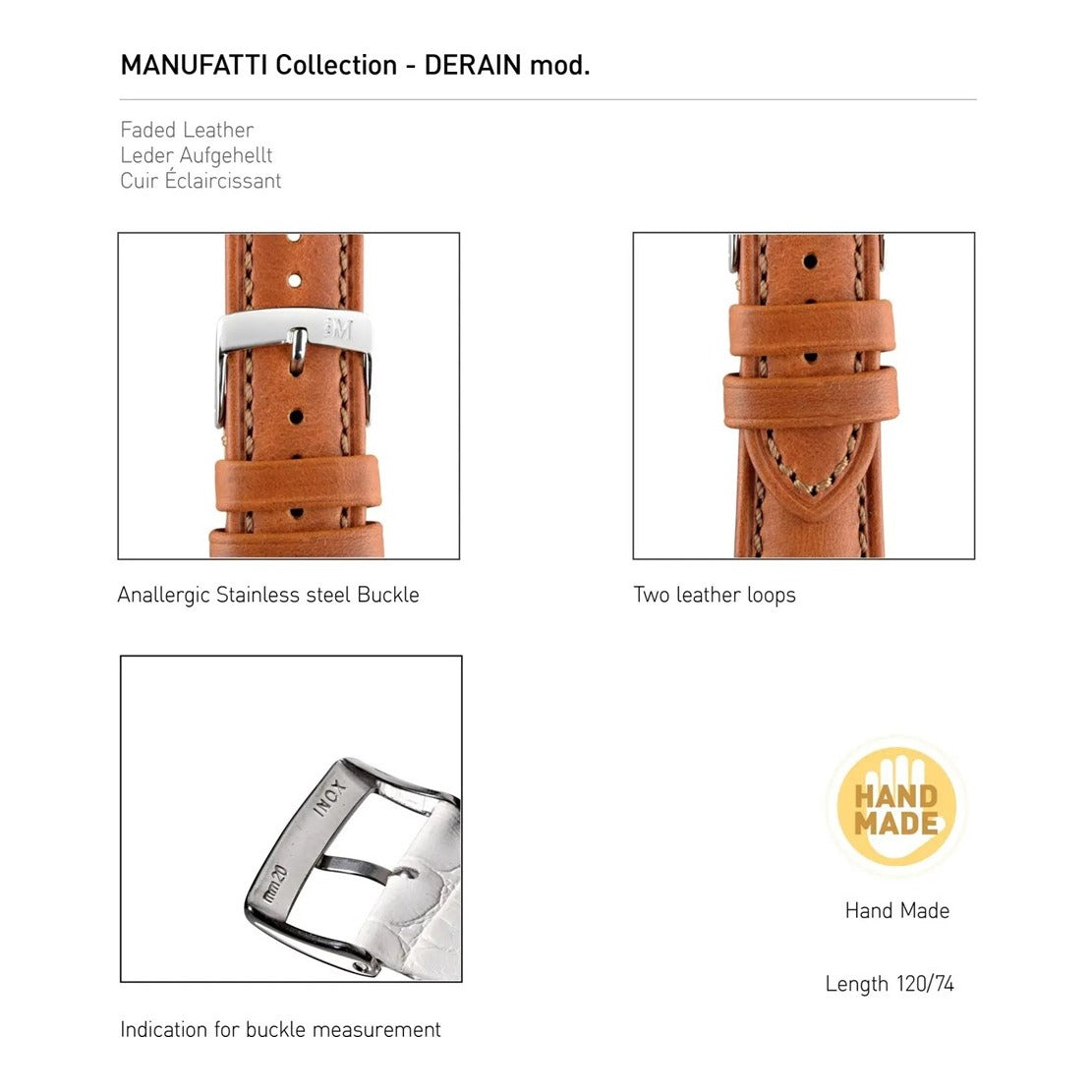 Donatello Leather Watch Strap