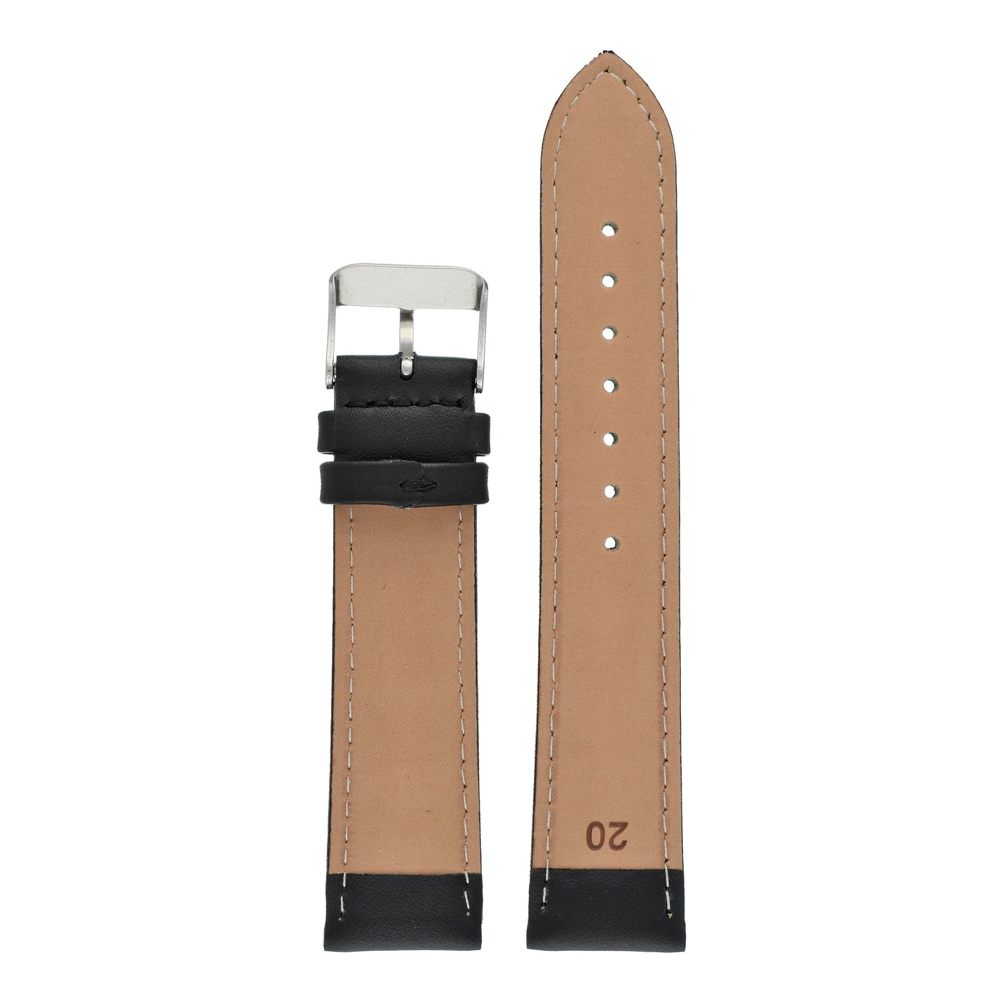Economy Padded Leather Watch Strap (8mm-30mm)