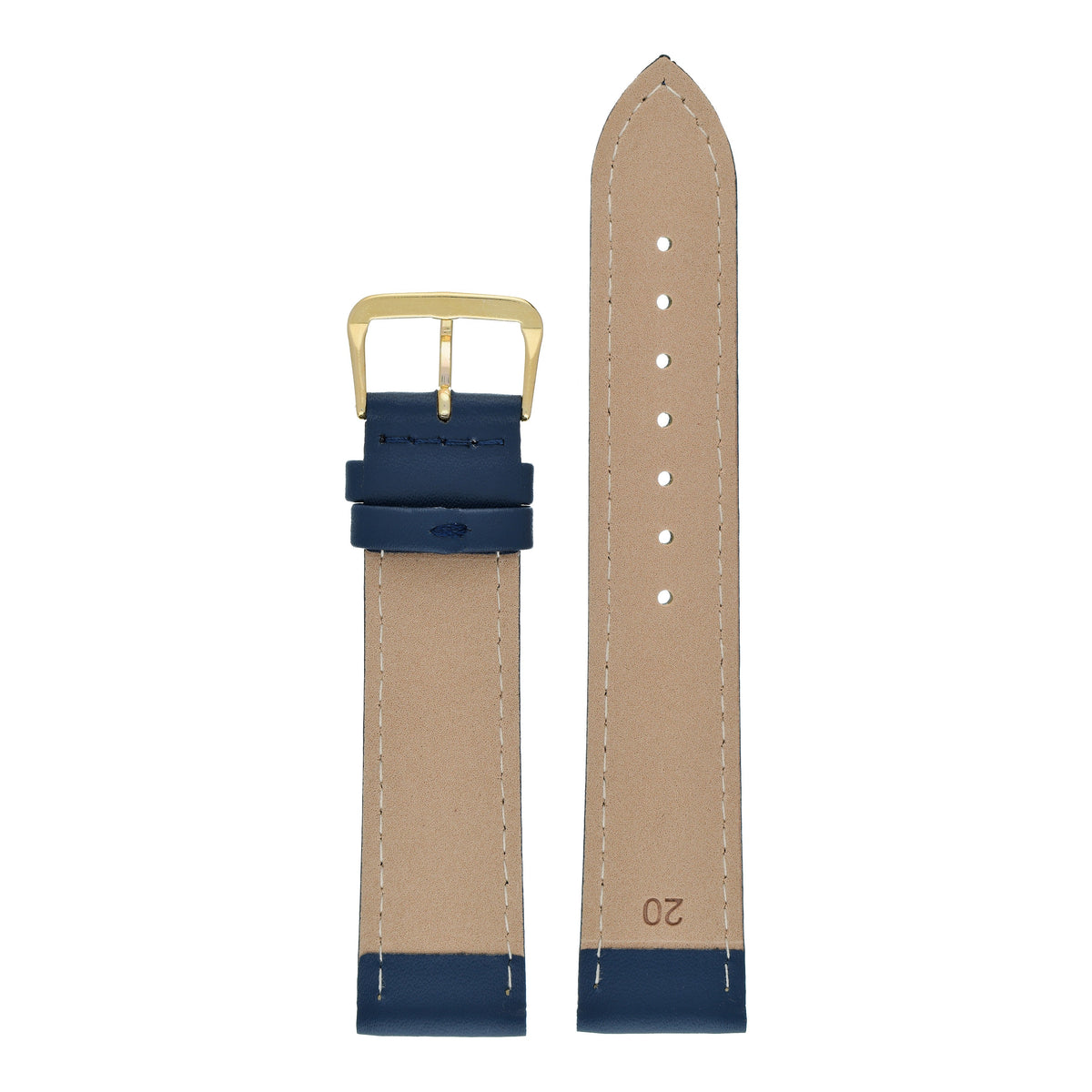 Economy Plain Leather Watch Strap (8mm-30mm)