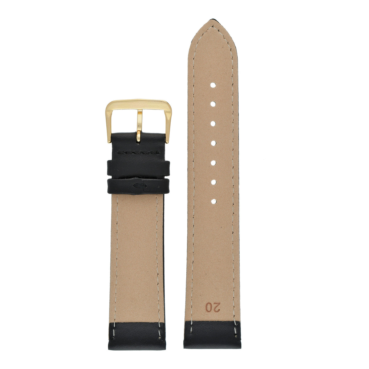 Economy Plain Leather Watch Strap (8mm-30mm)