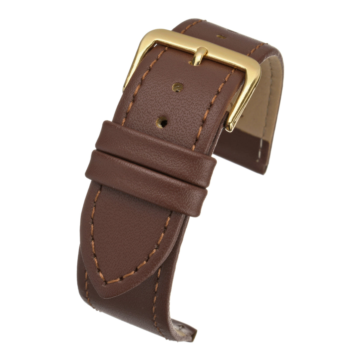 Economy Plain Leather Watch Strap (8mm-30mm)