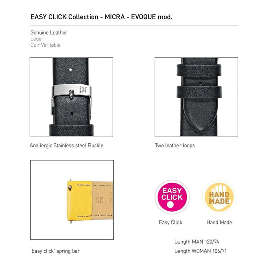 Evoque (EC) Leather Watch Strap