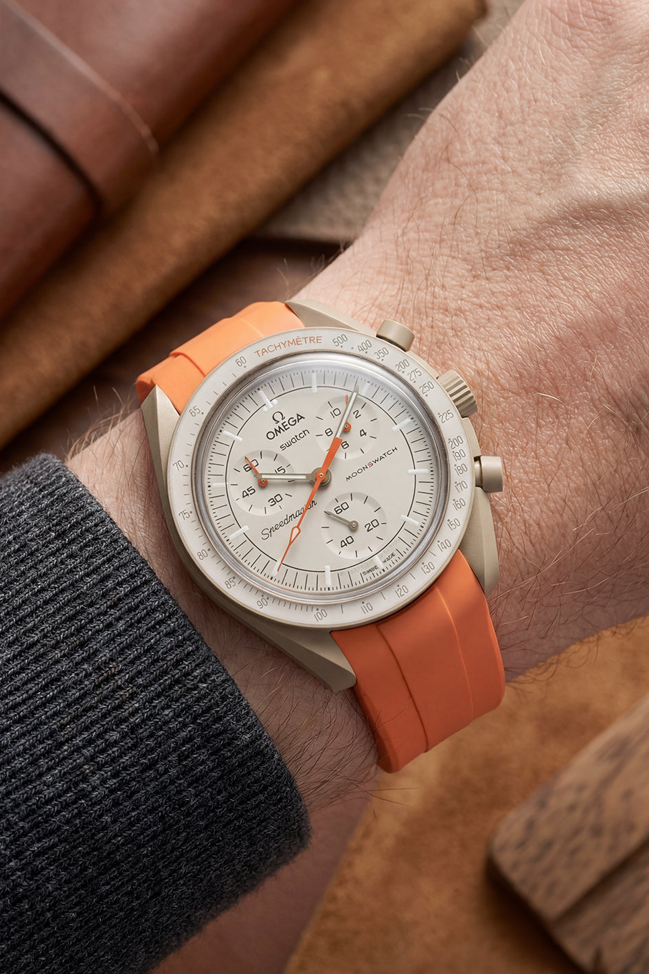 MoonSwatch FKM Curved Rubber Strap — Fits All Models
