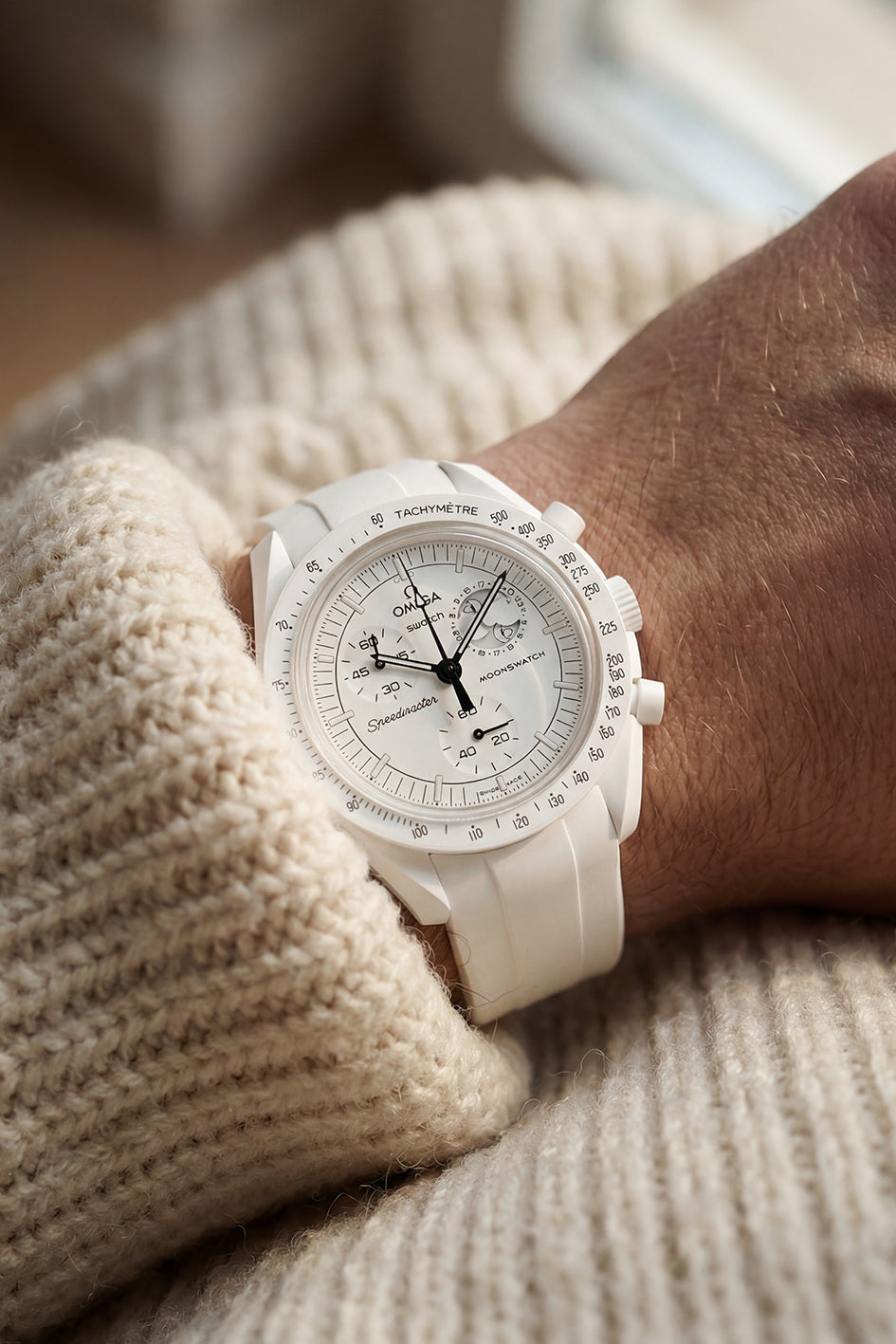 MoonSwatch FKM Curved Rubber Strap — Fits All Models