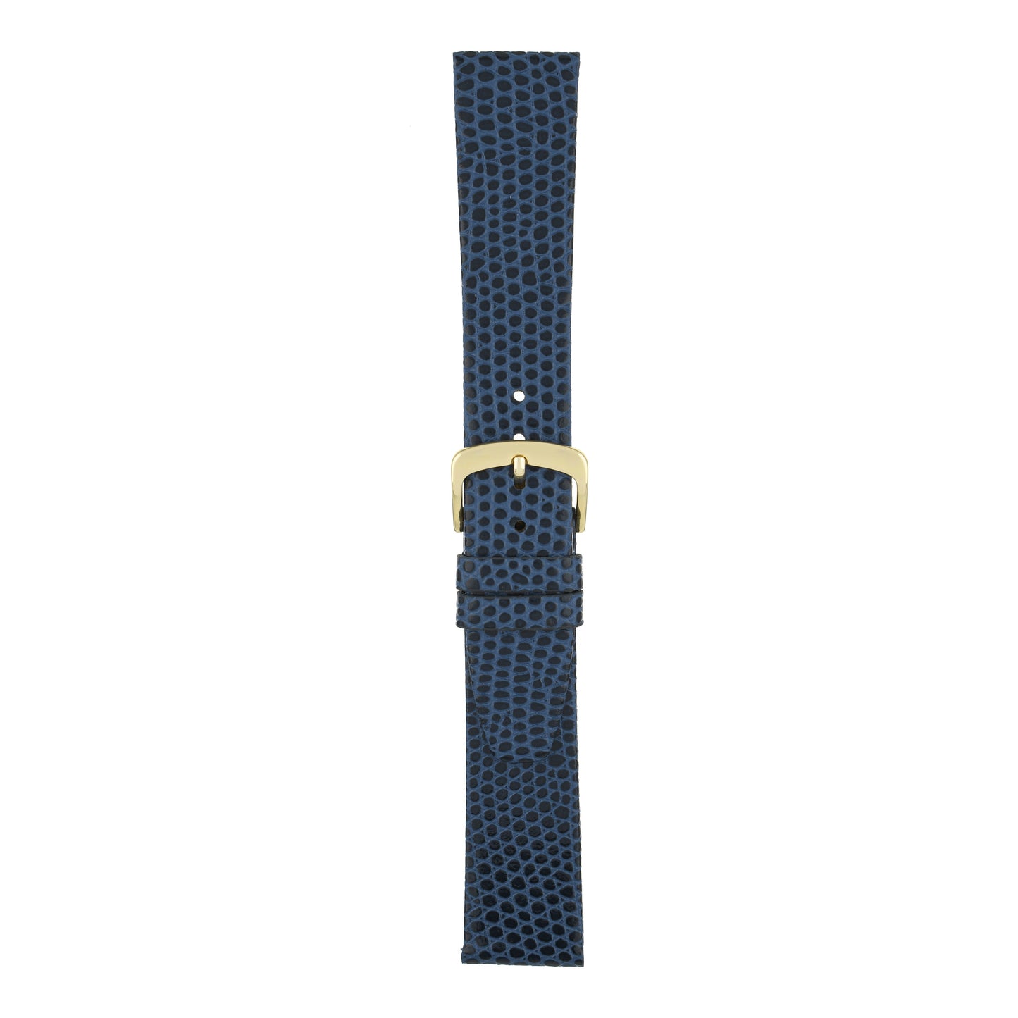 Flat Lizard Grain Leather Watch Strap