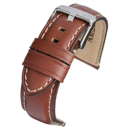 Grafic Leather Watch Strap