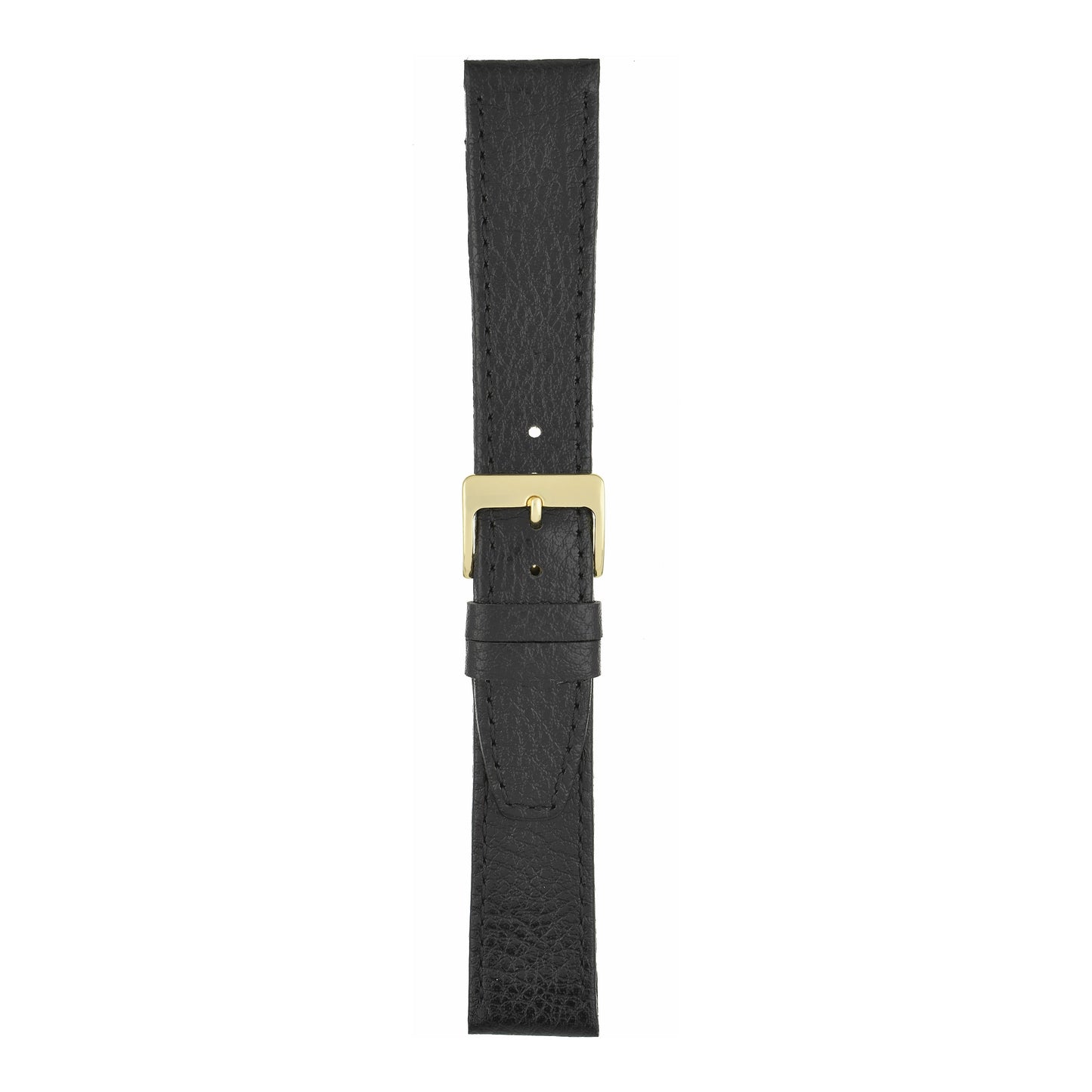Glazed Buffalo Grain Leather Watch Strap