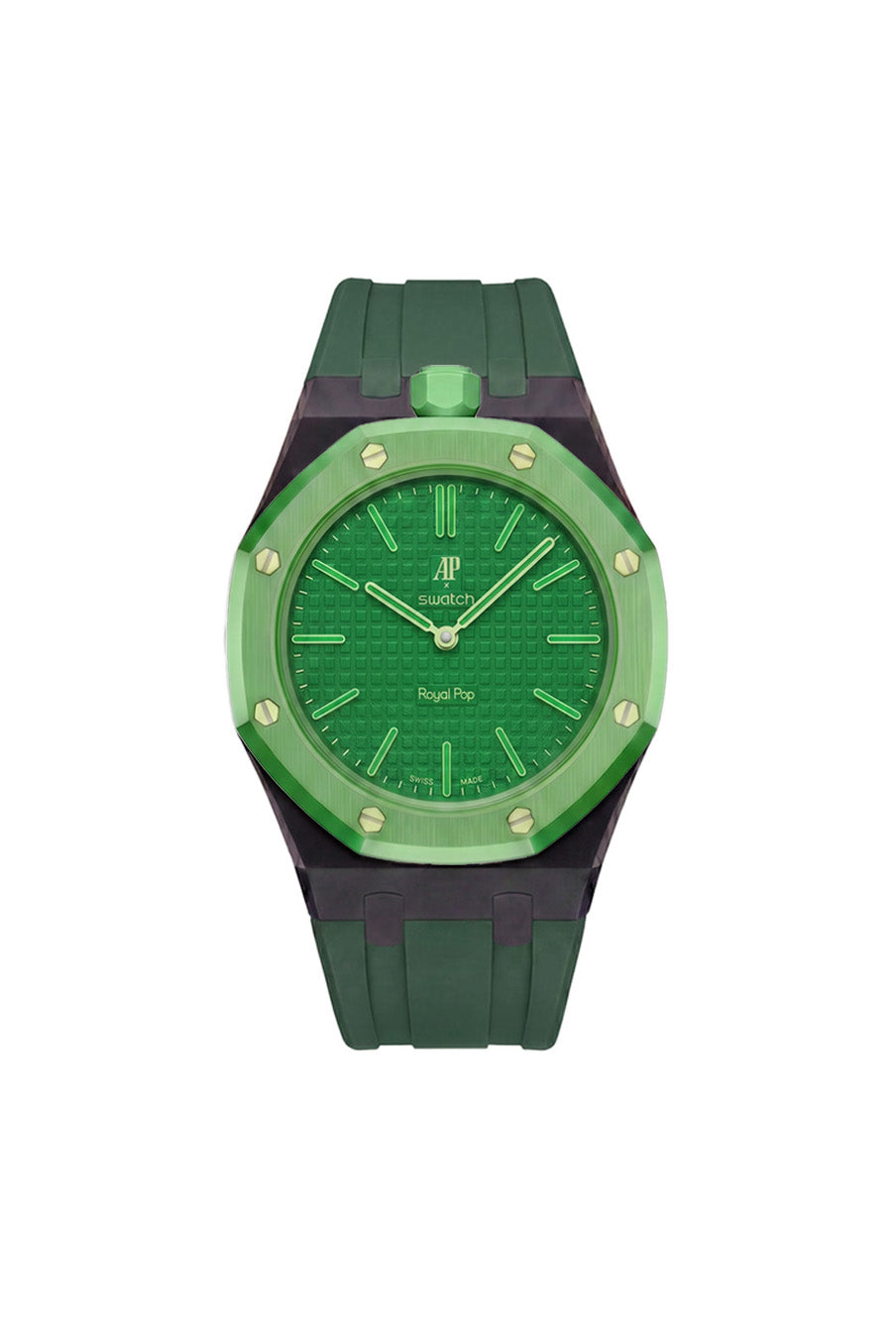 Green Eight Royal Pop Rubber Strap