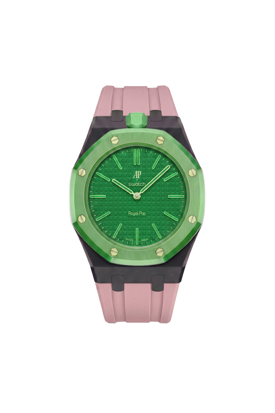 Green Eight Royal Pop Rubber Strap