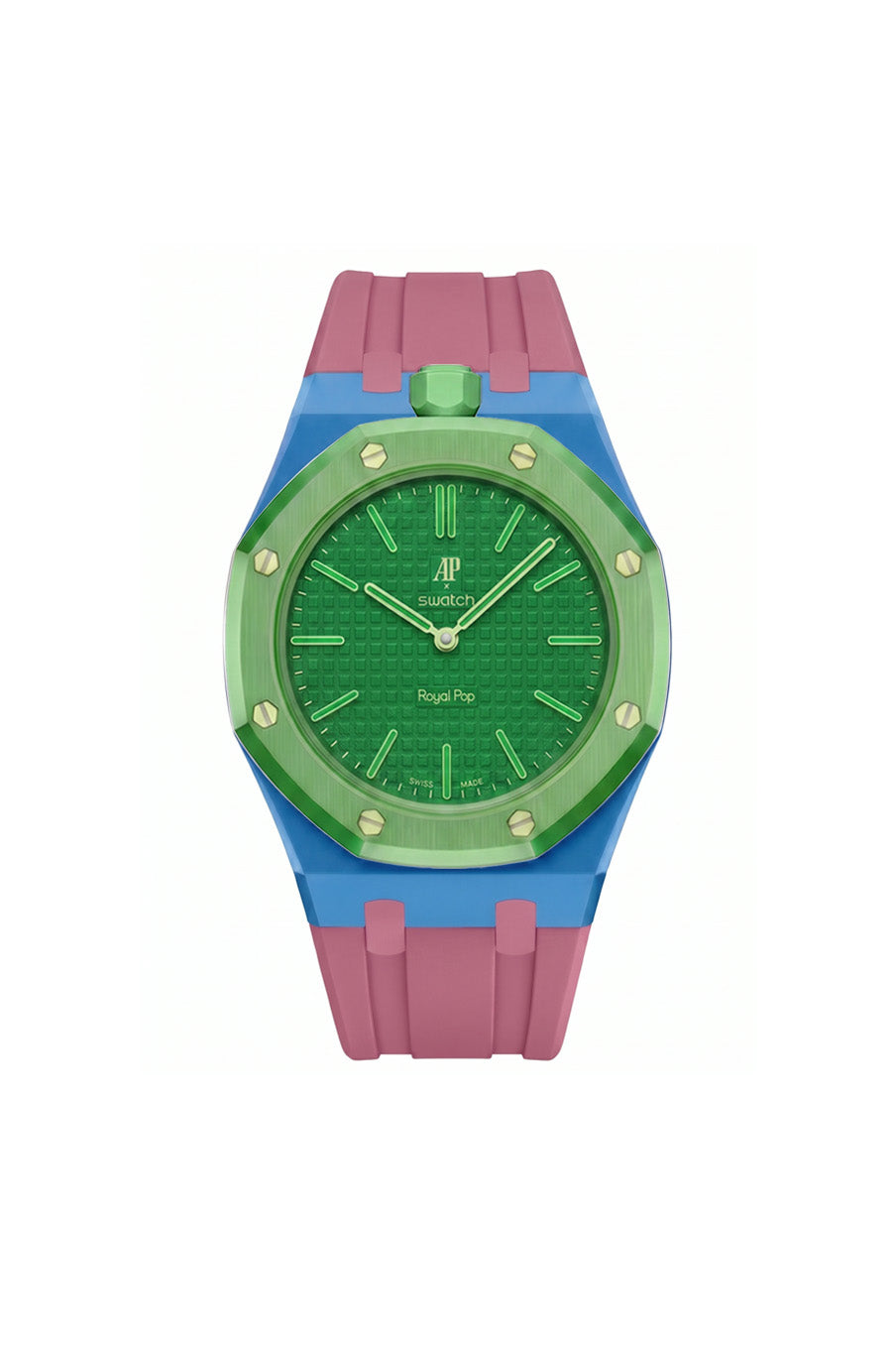 Green Eight Royal Pop Rubber Strap