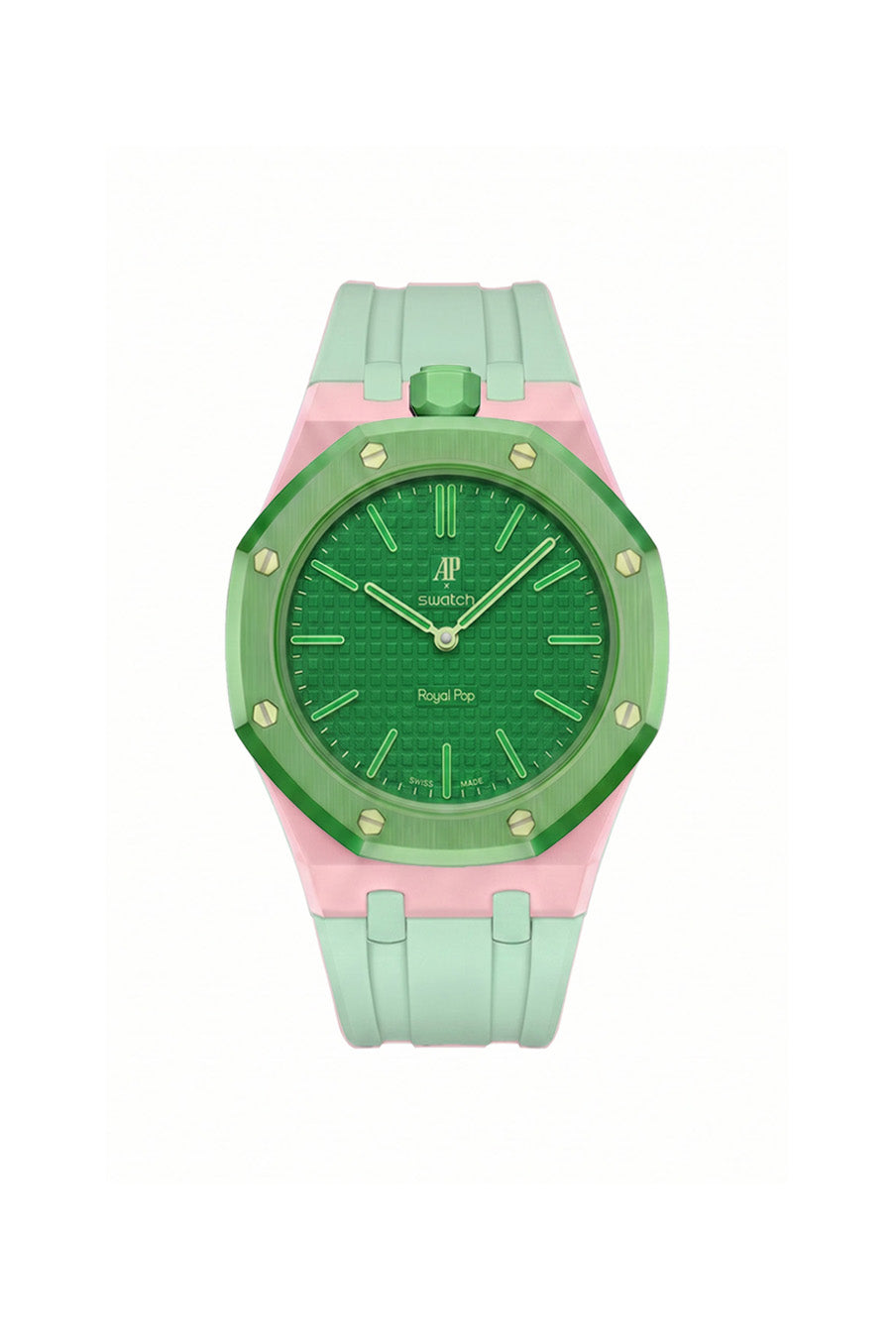 Green Eight Royal Pop Rubber Strap