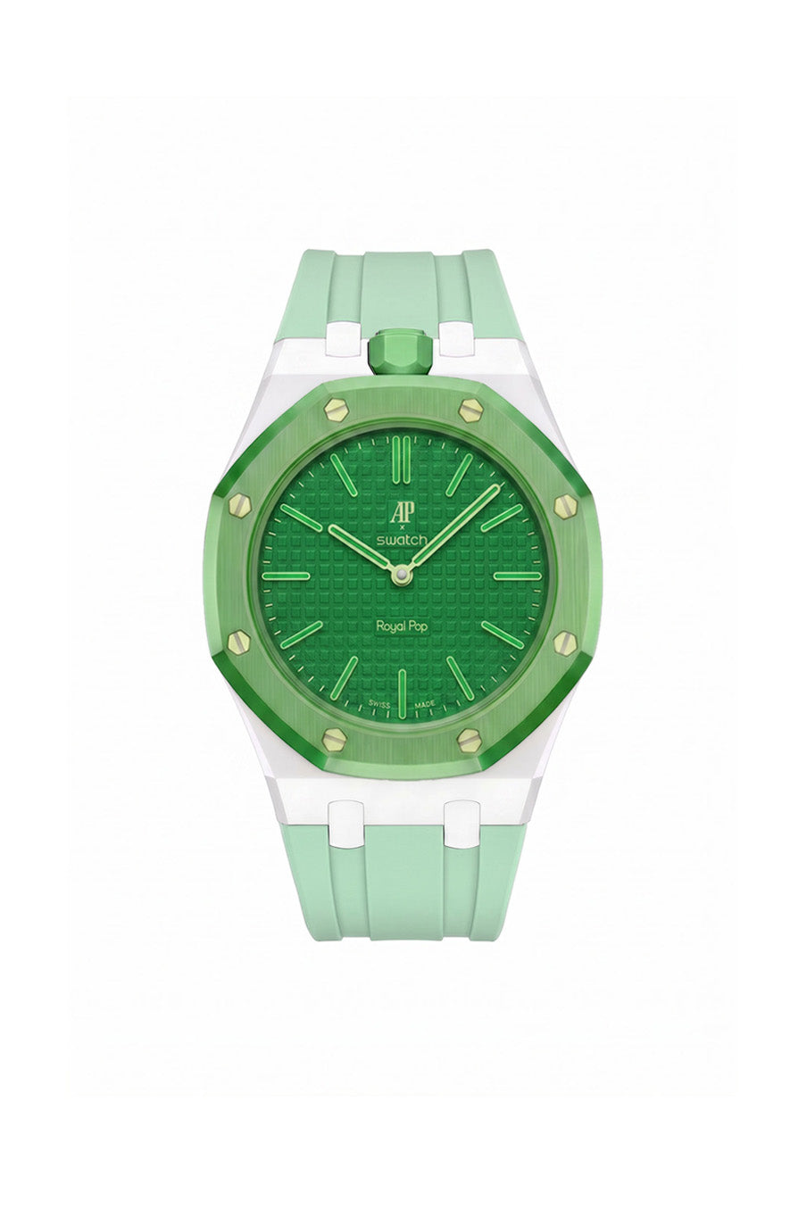 Green Eight Royal Pop Rubber Strap