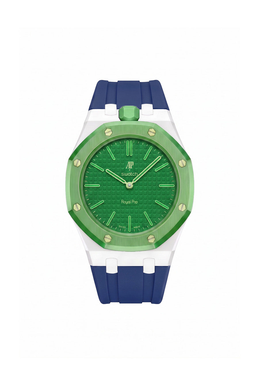 Green Eight Royal Pop Rubber Strap
