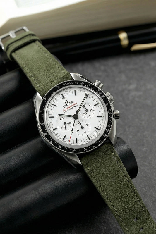 Omega Speedmaster Professional Suede Leather Strap Replacement