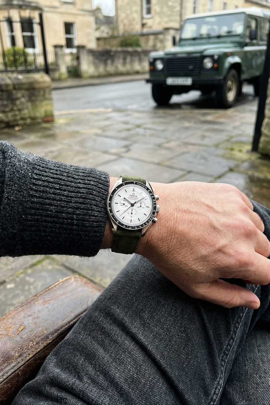 Omega Speedmaster Professional Suede Leather Strap Replacement