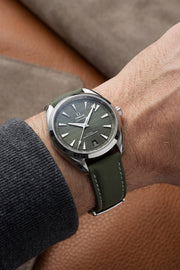 Omega Seamaster Aqua Terra 150M Green Sailcloth FKM Rubber Strap Replacement