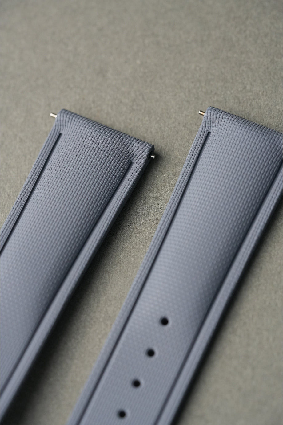 Sailcloth Effect FKM Rubber Strap with Deployant Clasp 20mm-22mm