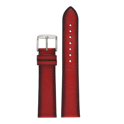 Hand Burnished Leather Watch Strap