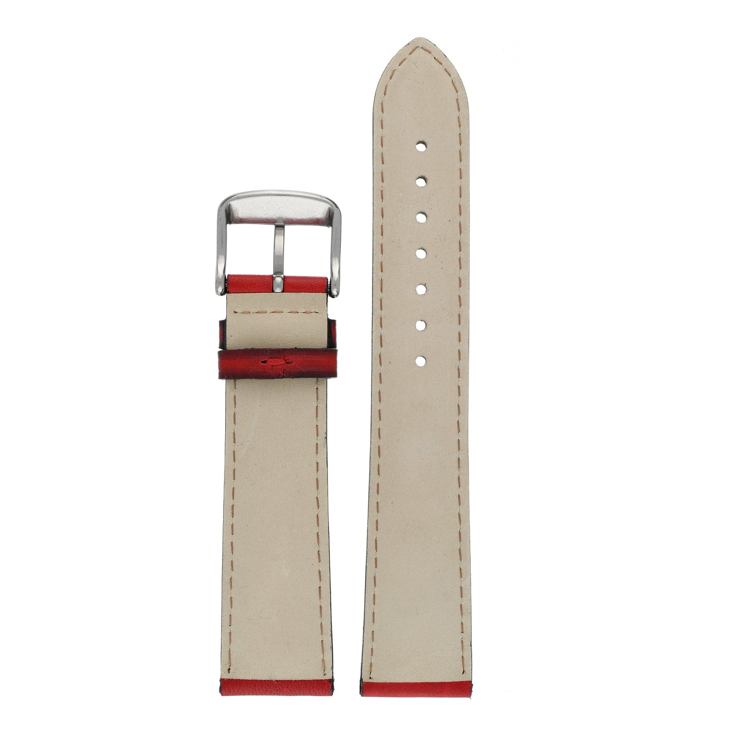 Hand Burnished Leather Watch Strap