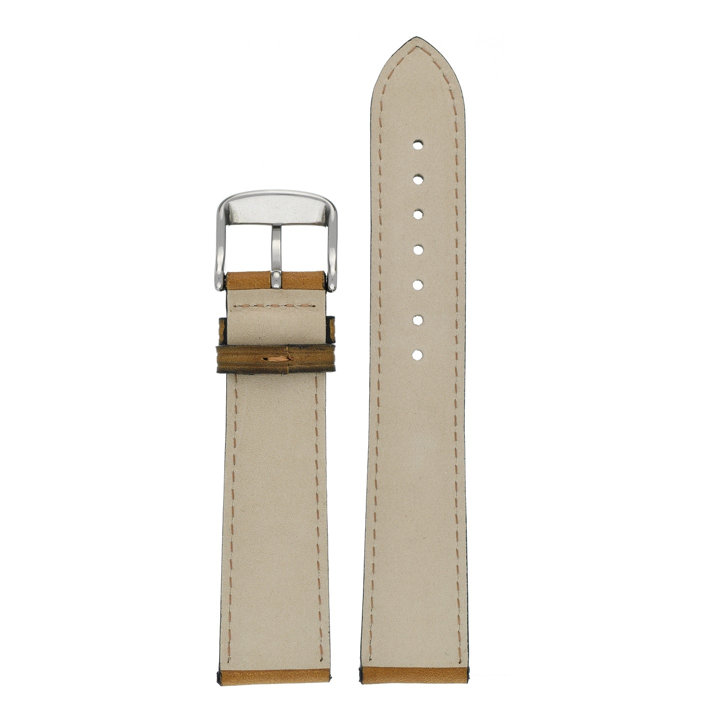 Hand Burnished Leather Watch Strap