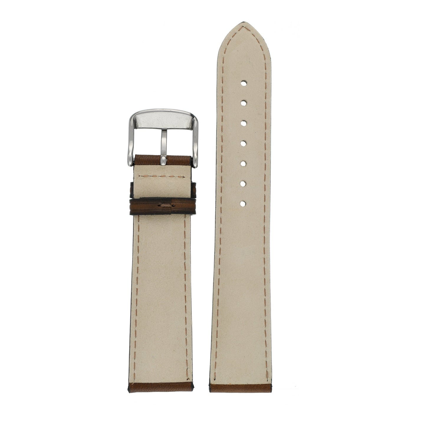 Hand Burnished Leather Watch Strap