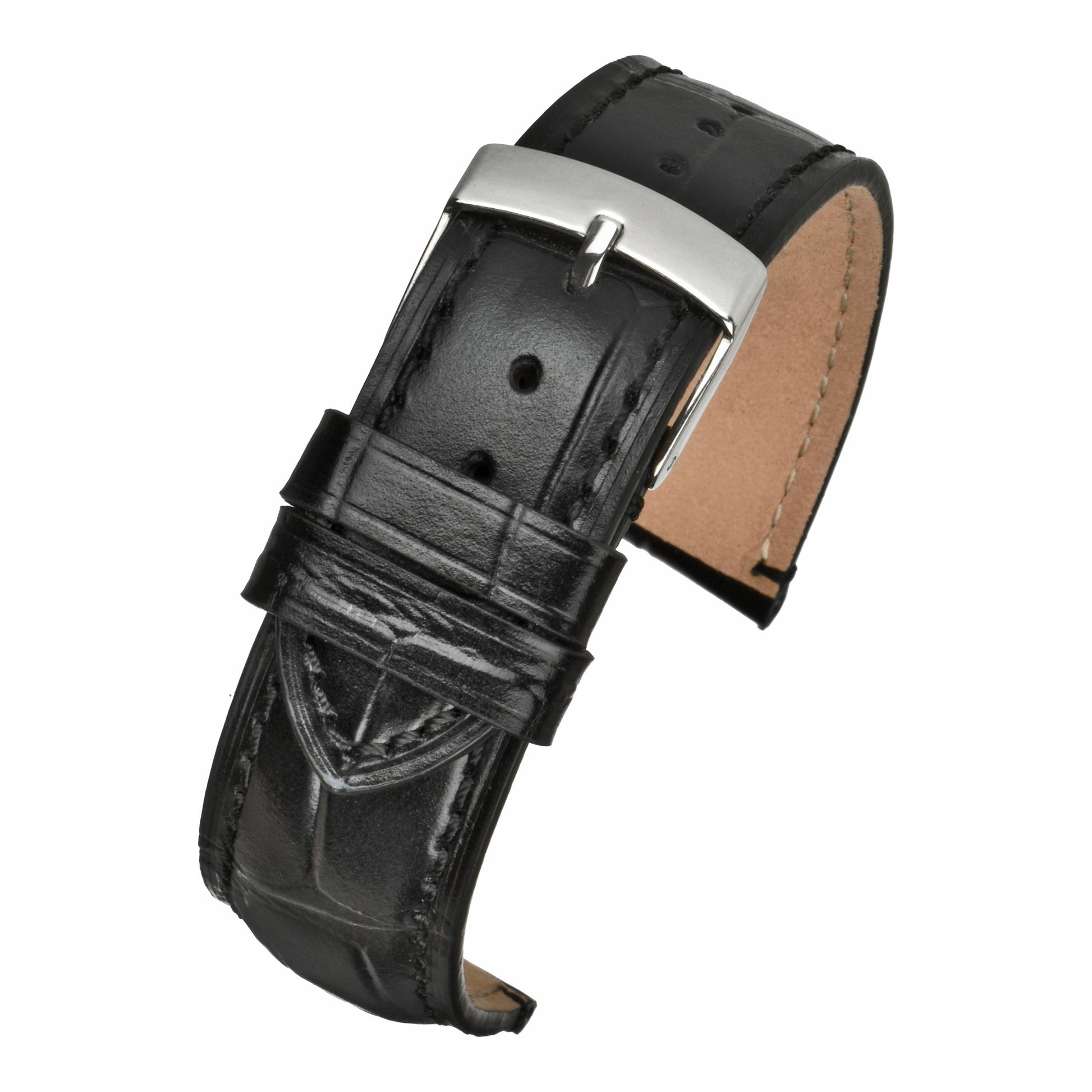 Hand-Made Alligator Grain Leather Watch Strap