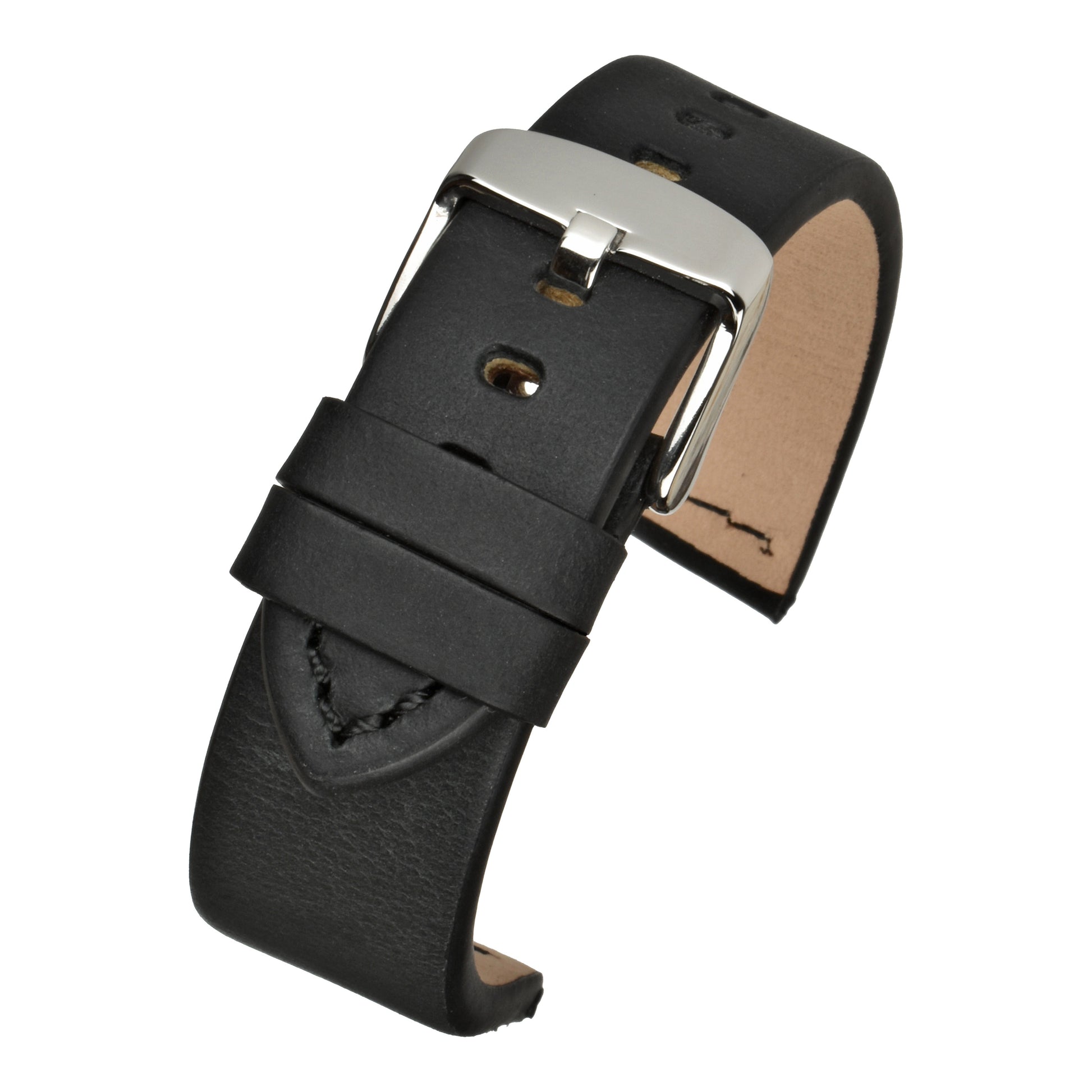 Hand-Made Smooth Padded Leather Watch Strap