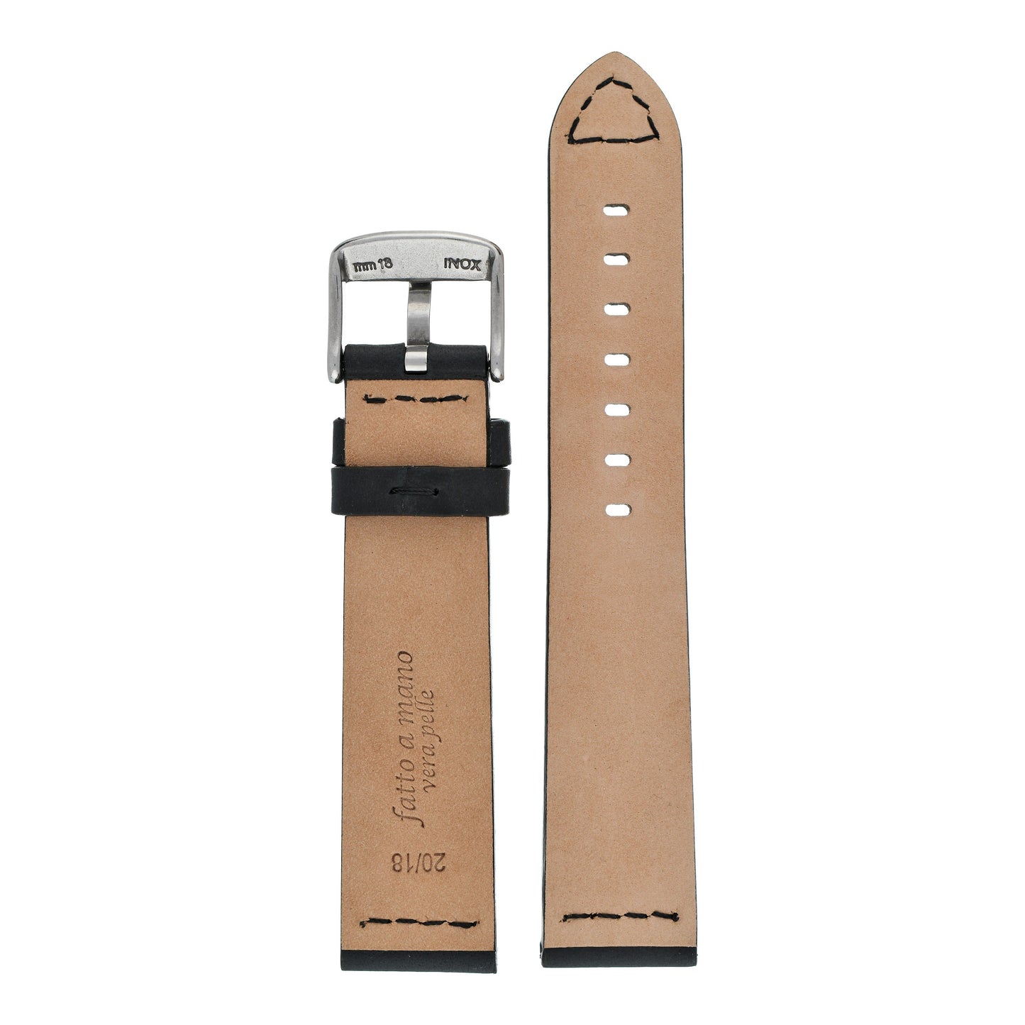 Hand-Made Smooth Padded Leather Watch Strap