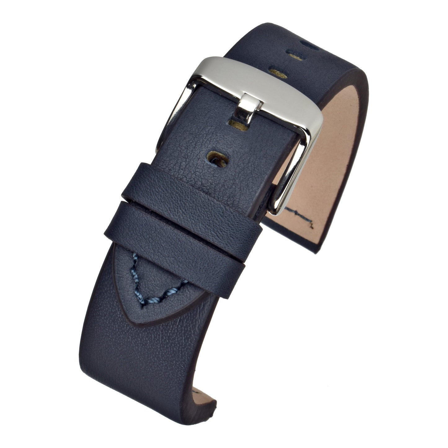 Hand-Made Smooth Padded Leather Watch Strap