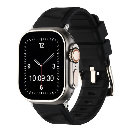 Heavy Silicone with Buckle Watch Strap