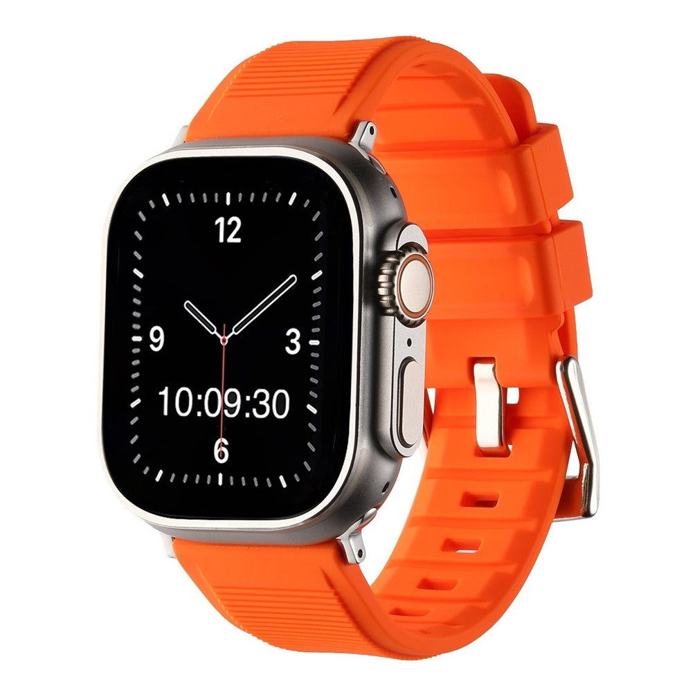 Heavy Silicone with Buckle Watch Strap