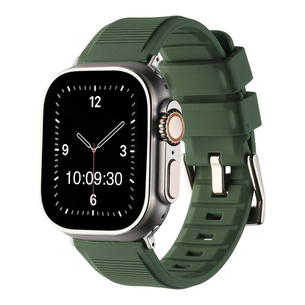 Heavy Silicone with Buckle Watch Strap