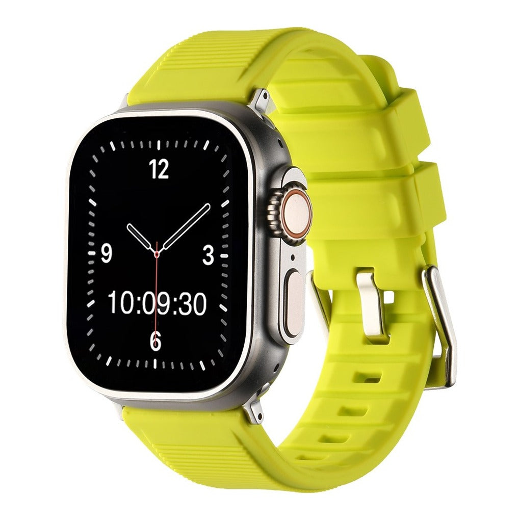 Heavy Silicone with Buckle Watch Strap