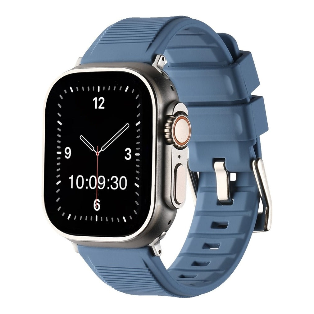 Heavy Silicone with Buckle Watch Strap