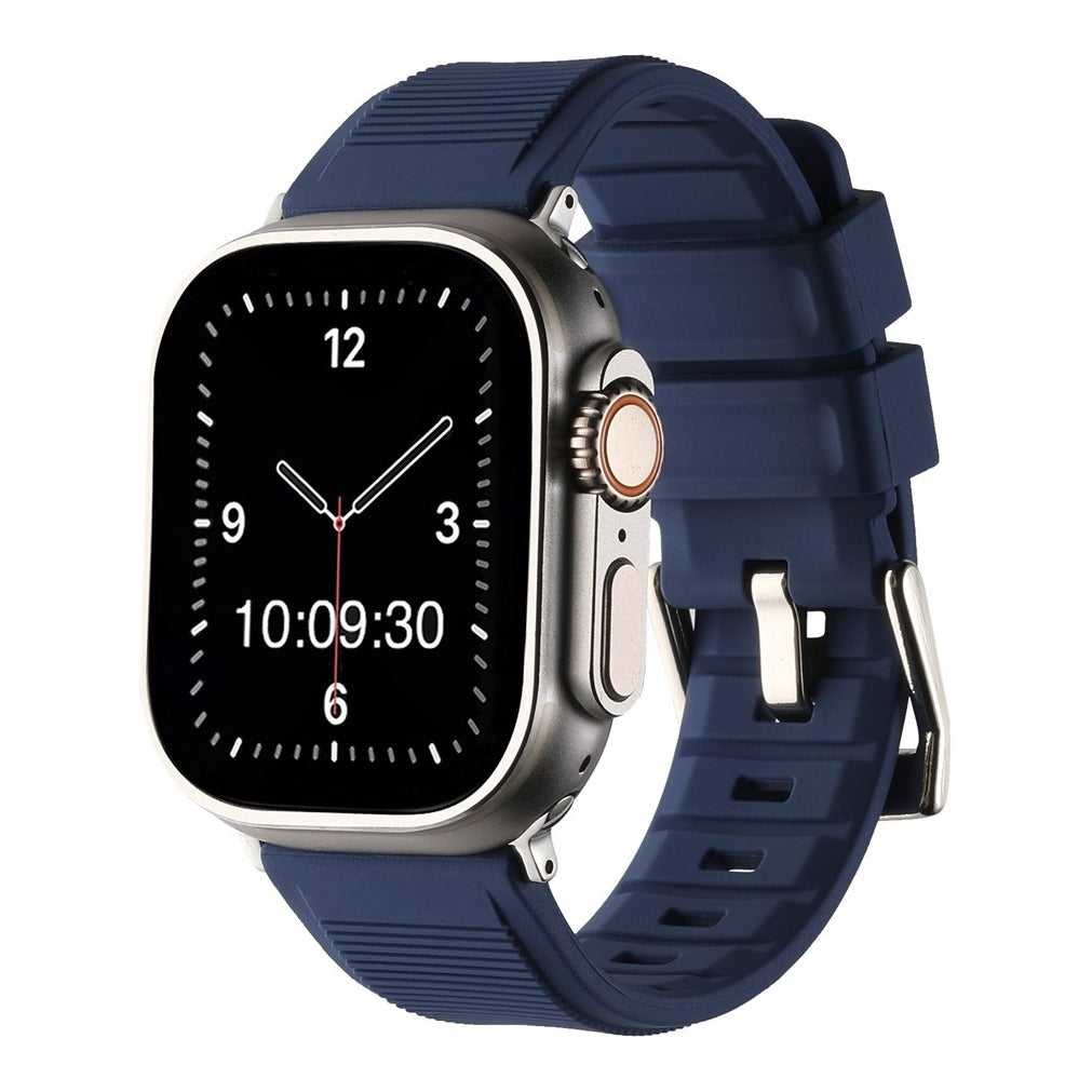 Heavy Silicone with Buckle Watch Strap