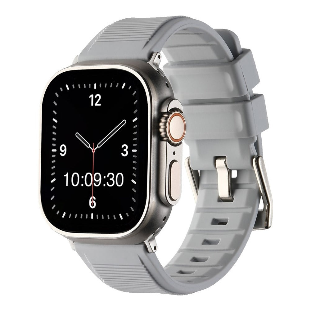 Heavy Silicone with Buckle Watch Strap