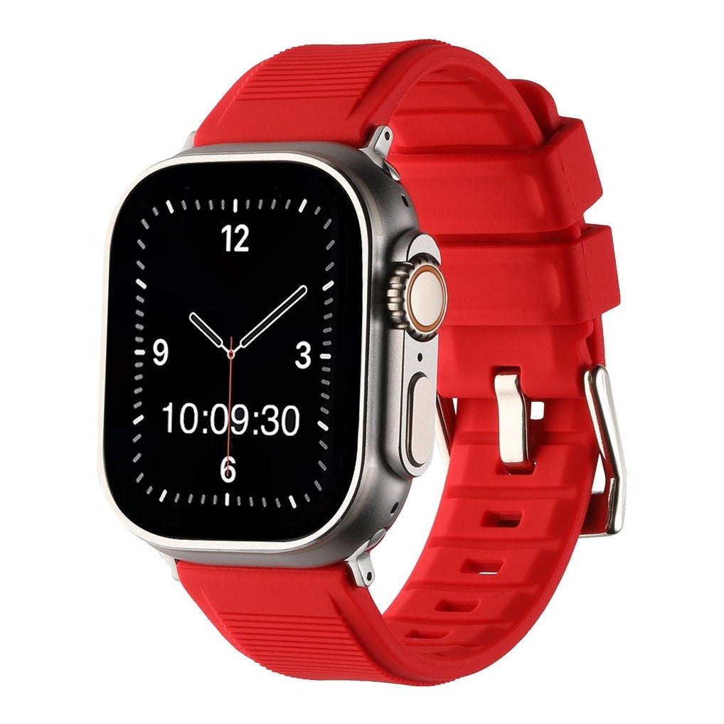 Heavy Silicone with Buckle Watch Strap