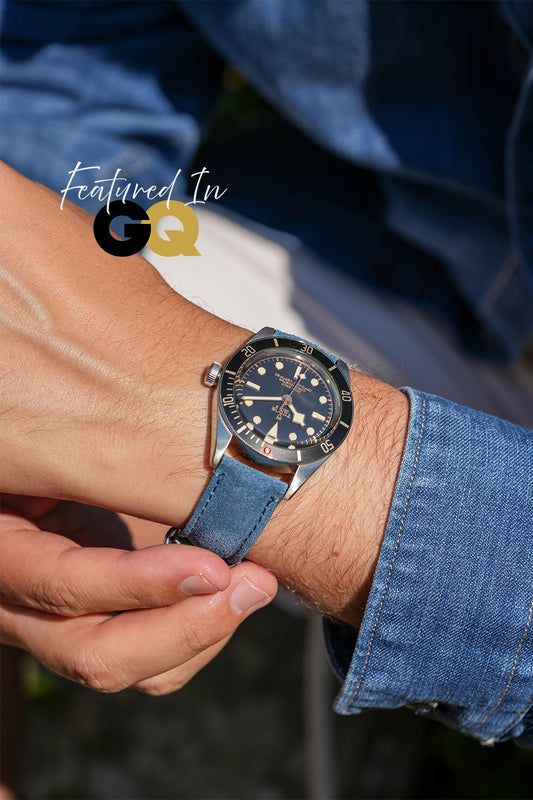 Suede Leather Strap For Tudor Black Bay