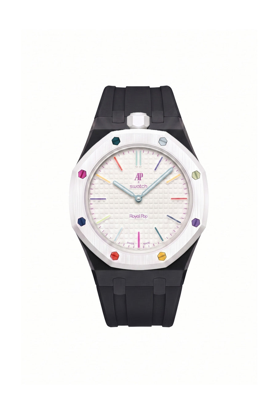 Huit Blanc Royal Pop Rubber Strap