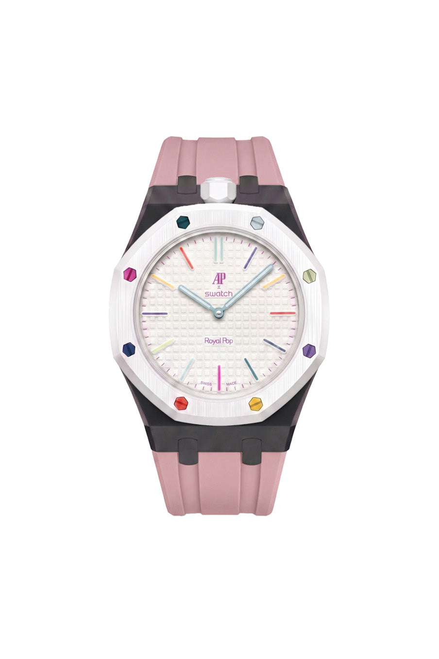 Huit Blanc Royal Pop Rubber Strap