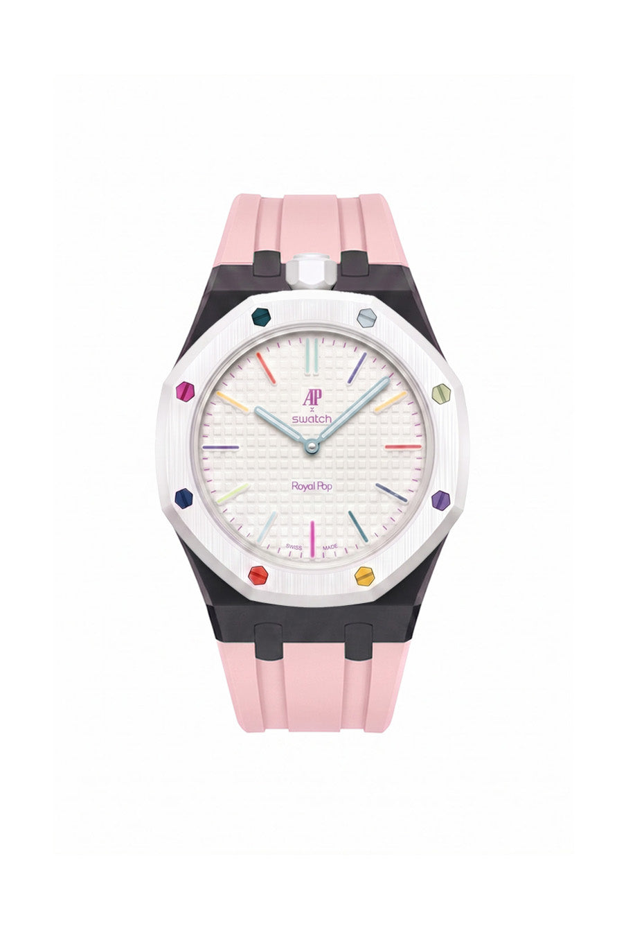 Huit Blanc Royal Pop Rubber Strap
