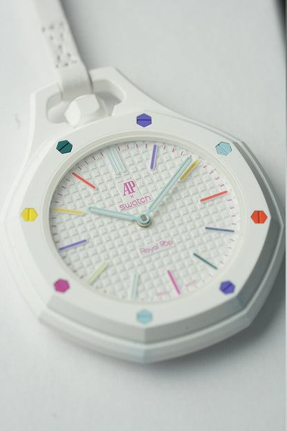 AP x Swatch Royal Pop Watch - HUIT BLANC