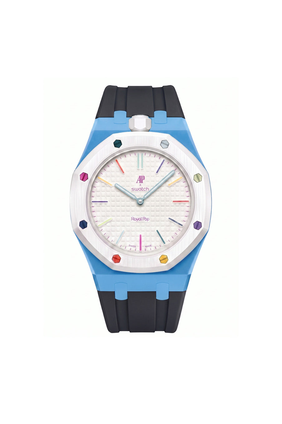 Huit Blanc Royal Pop Rubber Strap